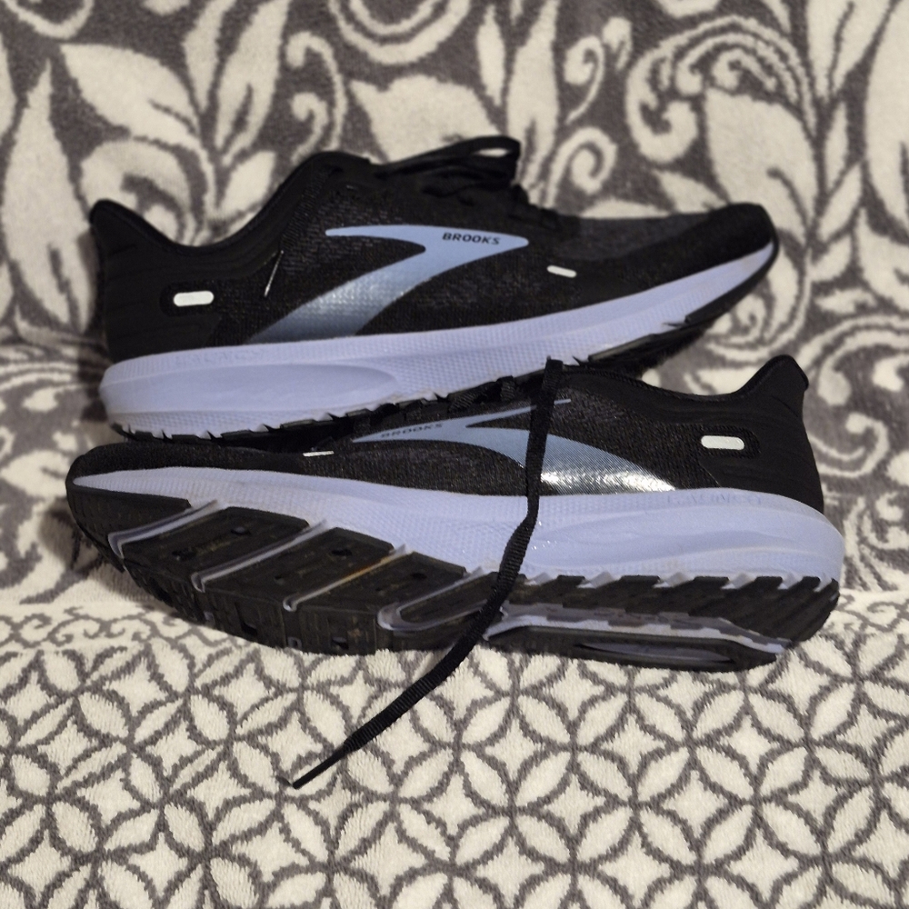 Brooks Black Running Sneakers with Silver Accents